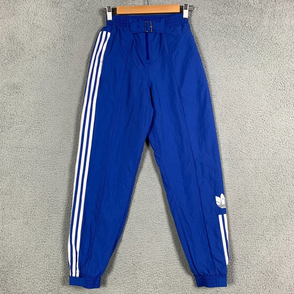 Adidas x Paolina Russo Track Pant Women's XS Blue Side Stripe High Rise Jogger
